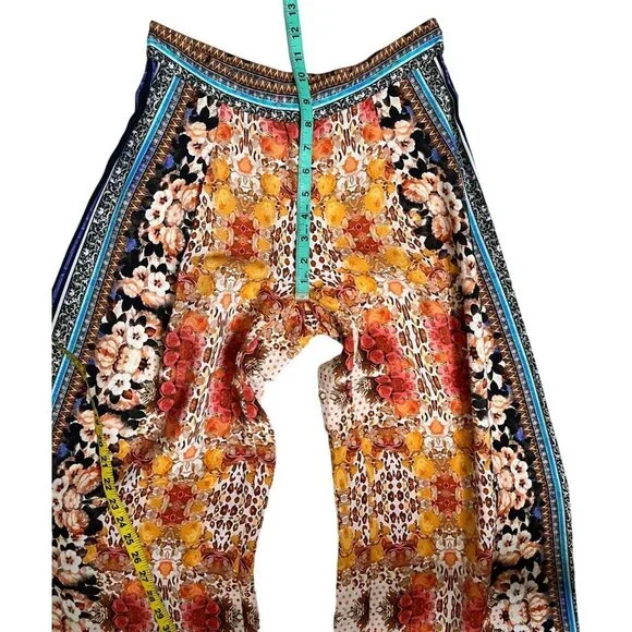 Ranna Gill by Anthropologie Airy Samaire Wide Leg Printed Floral Pant Size 0 - Picture 9 of 12